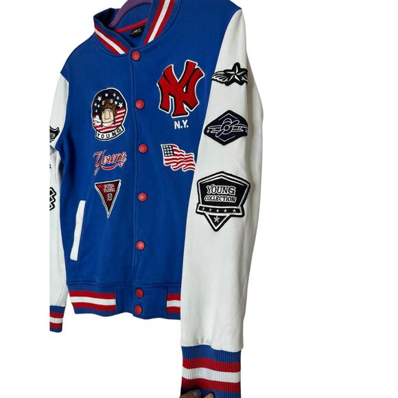 MLB New York Yankees blue white varsity jacket size Small - Picture 7 of 15